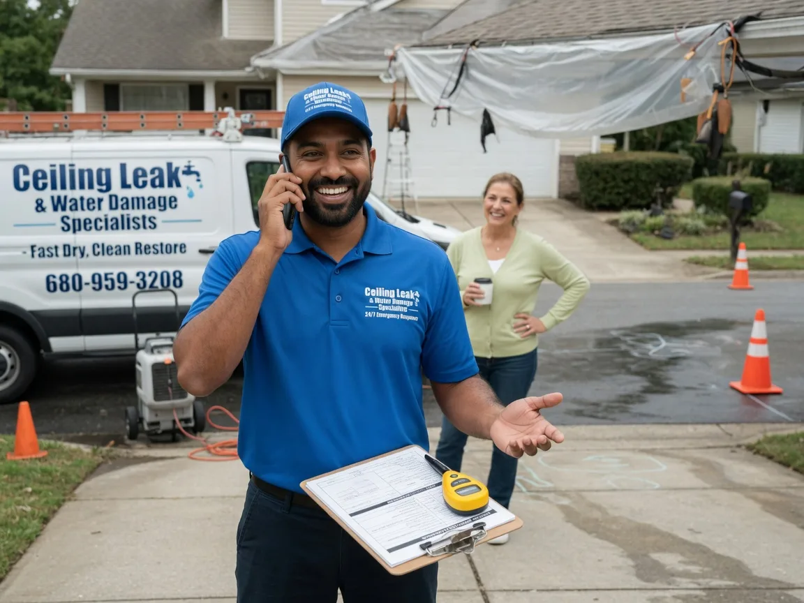 Ceiling Leak Cleanup Mukwonago, WI FAQs